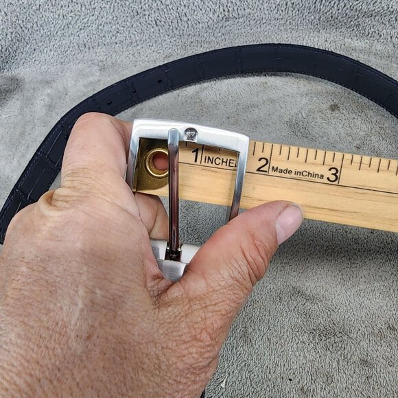 PX Belt Mens 32 Blue Reversible Gray Leather *NWT* - Picture 7 of 8